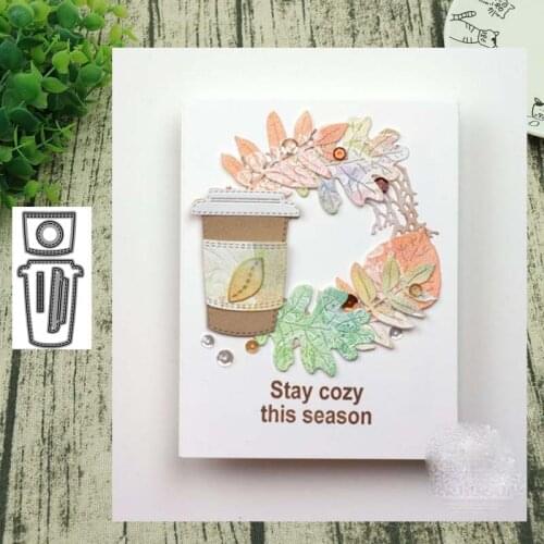 Coffee cup METAL CUTTING DIES Stencil Scrapbooking Photo Album Card Paper Embossing Craft DIY