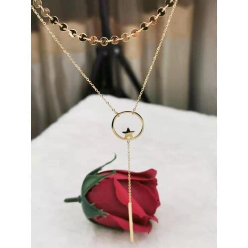 Fashion jewelry steel necklace