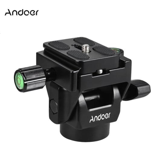 Andoer M-12 Monopod Tilt Head Panoramic Head Telephoto Bird Watching with Quick Release Plate