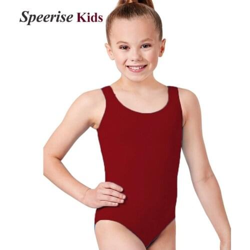 Girls Tank Dance Leotards Sleeveless Gymnastics suit Bodysuit Biketard Children Lycra Spandex Ballet Costumes Dancewear Kids Boy