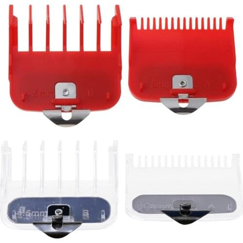 2pcs 1.5mm 4.5mm Barber Shop Styling Guide Comb Set Hair Trimmer Attachment Hairdresser Clipper Hair Cutting Limit Combs