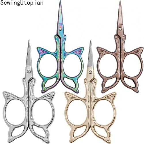 Vintage Retro Sewing Scissors Embroidery Scissors for Sewing Needlework Tailors Accessories Butterfly Cross Stitch Scissor