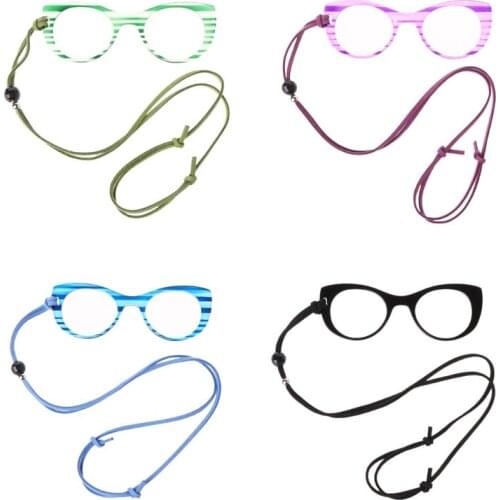Protable Neck Hanging Necklace No Legs Reading Glasses For Men Women Presbyopia Eyewear Eyeglasses + 1.0 To + 3.5