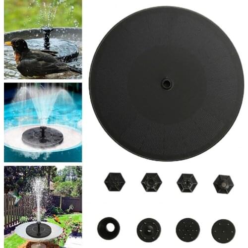 Garden Fountain Decorative Powerful ABS Water Circulation Floating Solar Fountain for Birdbath Rockery Solar Floating Fountain