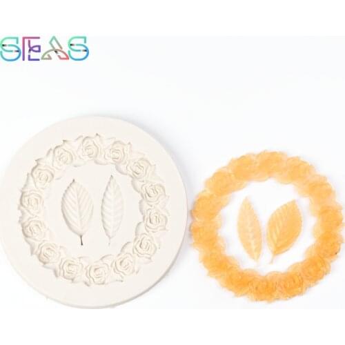 Silicone Mold Decorate Cake Decorating Tools Wreath Resin Molds Colorful Soft Dessert Making Tool Kitchen Tools Biscuit Baking