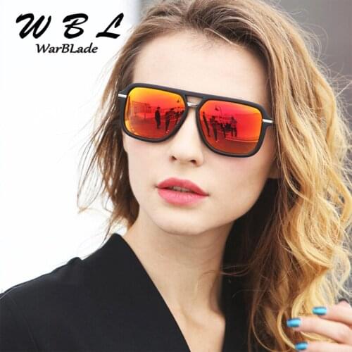 WarBLade Men Vintage Square Sunglasses Women Polarized Aluminum Magnesium Black Sun Glasses UV400 Eyewear Accessories 2019