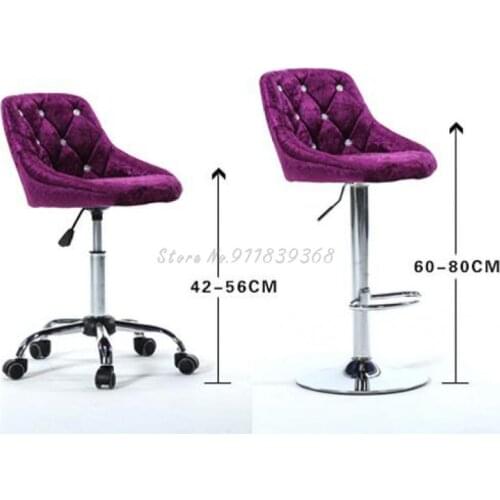 European-style pulley beauty stool beauty salon special simple manicure tattoo eyebrow round chair rotating makeup stool high ba