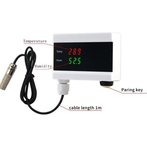 WIFI Smart Temperature Humidity Alarm Sensor Thermometer Hygrometer Detector Smart Home