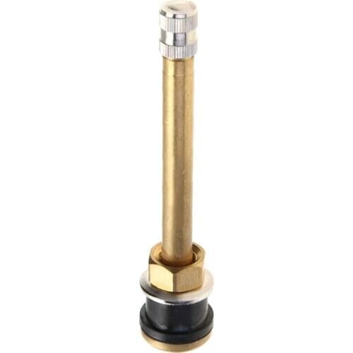 Universal TR571 Straight Brass Truck Tire Valve Stem Truck Tighten Up Tubeless Tire Valve Stem Accessory