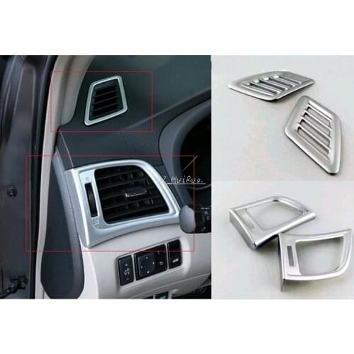 4pcs Inner Upper+Side Air-condition Air Outlet Frame Cover Trim For Nissan Sentra Sylphy 2012 2013 2014 2015 2016