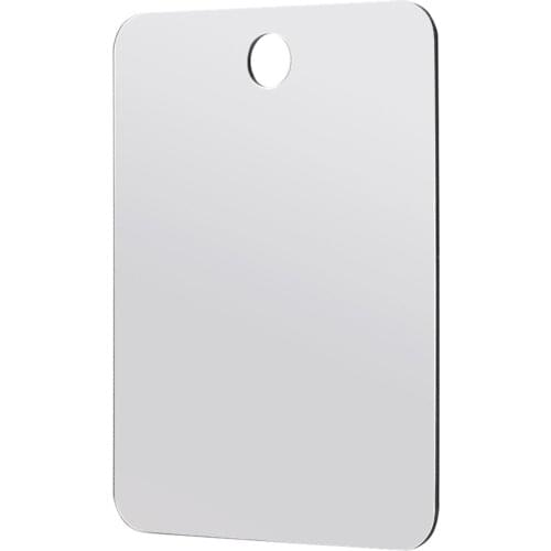 Anti Fog Acrylic Handheld Home Washroom Shave With Suction Cup Wall Hanging Portable Travel Removable Makeup Mirror Bathroom