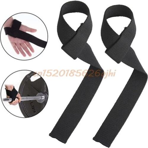 1PC Brand New TOP Quality Men Nylon Weight Lifting Gym Straps Hand Bar Bodybuilding Strength Power Training Wrist Support Wraps