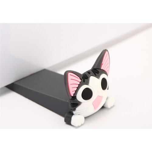 2pc/lot Baby Satefy Door Stopper Cartoon Animal Children Kids Silicone Holder Lock Safety Finger Protection Corner Guards