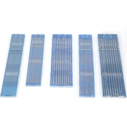 Tungsten electrode professional 10pcs Tungsten Welding Electrodes Lanthanated Electrode Blue Tip 1.0/1.6/2.4mm Tungstens