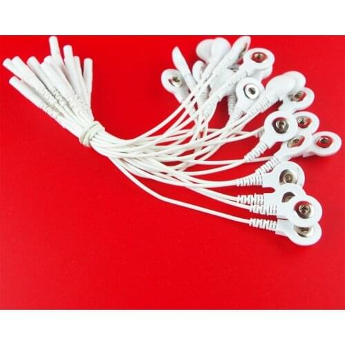 4pcs/lot Electrode Tens Wire Unit Adapter Connection Leads Wires