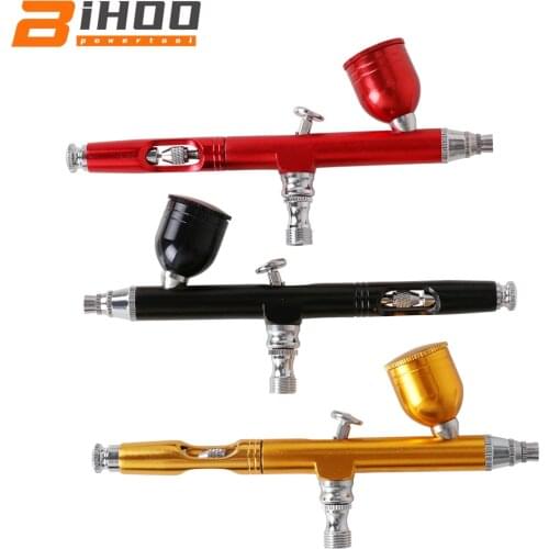 7cc 0.3mm Airbrush paint Spray Gun for Tattoo Nail Tools Set DIY Tool Dual Action Airbrush Compressor Kit 3 colors