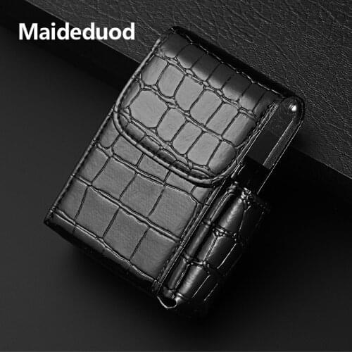 Maideduod Aluminum Alloy Cigarette Packets Case Boxs Automatic Cigarette Case Cigar Cigarette Box Holder Tobacco Storage Case