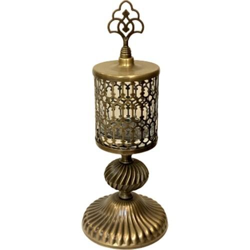 Flora Handmade Floor Standing Candle Holder With Lid