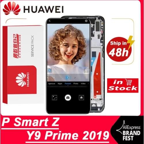Original 6.59'' Display Replacement For Huawei P Smart Z / Y9 Prime 2019 LCD Display STK-LX1 Touch Screen Digitizer Assembly