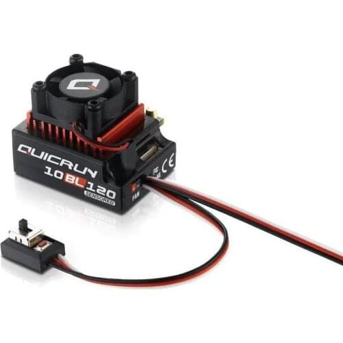 Hobbywing QUICRUN 10BL120 Sensored 120A 2-3S Lipo Speed Brushless ESC For 1/10 1/12 RC Car Parts