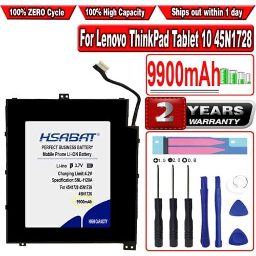 HSABAT 9900mAh 45N1726 Laptop Battery for Lenovo ThinkPad Tablet 10 45N1728 45N1729 45N1727 45N1732 45N1733