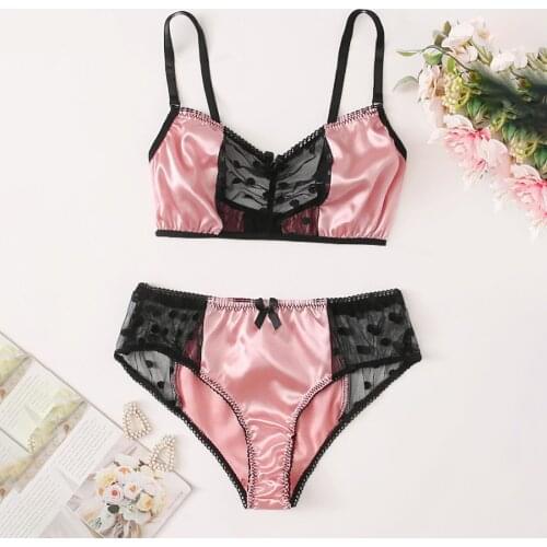 Sexy Pajamas Set Summer V Neck Sleeveless Lace Dot Underwear for Women 2021 New Fashion Nightwear Bielizna Damska Size S-3XL