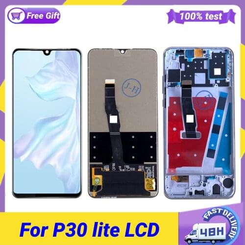AAA Quality LCD With Frame For HUAWEI P30 Lite LCD Display Screen For P30 Lite Screen Nova 4e MAR-LX1 LX2 AL01 Replacement Parts