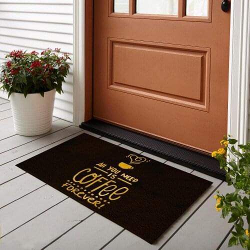 "Coffee" Indoor Mat Outdoor Mat, Room Carpet, Door Matting 50x80 cm