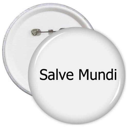 Hello World Latin Round Pins Badge Button Clothing Decoration Gift 5pcs