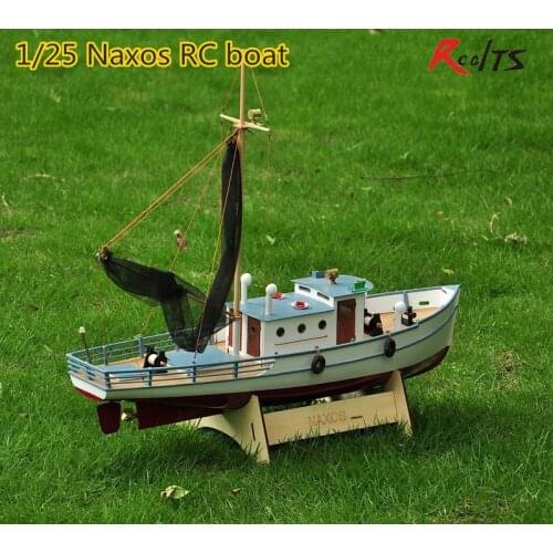 RealTS Classic fishing boat model Scale 1/25 NAXOS RC Fishing ship remote control wood boat model kit
