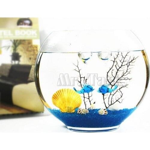 Mr.Tank Fish Tank Blown Glass Bubble Floating Dolphin Floating Balls Aquarium Micro Landscape Decoration Ornaments