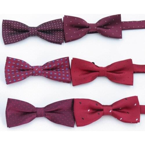 Mens wedding groom bowtie wedding all-match dot Bow Tie NEW style narrow red bowknot little man gravata