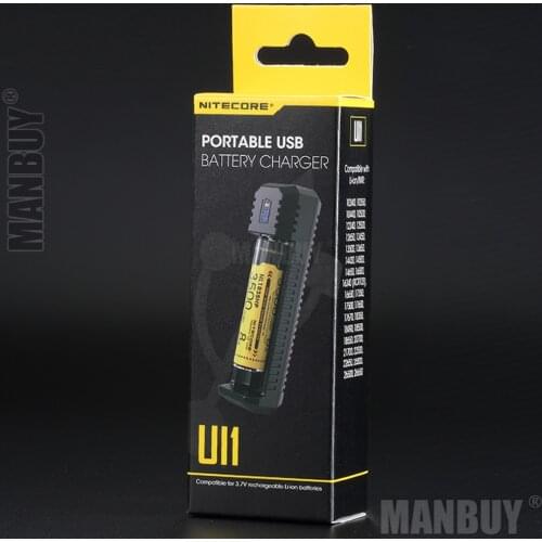 Free Shipping New NITECORE UI1 Portable Dual-Slot USB Li-ion Battery Charger Outdoor Charging Without Battery 18650 14500 CR123