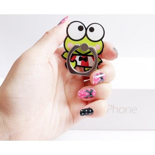 New 1 Piece Cute Cartoon cute mobile phone holder Stand rings Lovely Cat Bear Animal Pattern mobile Finger rings