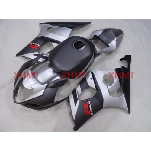 For Suzuki GSXR1000 2003 - 2004 K3 Fairings GSXR1000 2003 Fairing GSXR1000 2004 matte Silver Black Fairing