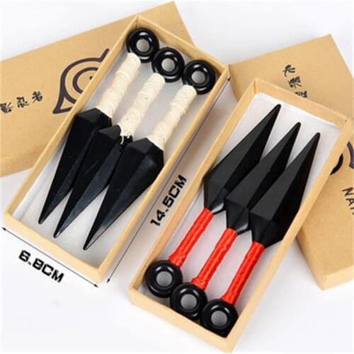 Japan Anime Hapyto Weapon Package Props Ninja Uzumaki Kunai Shuriken Bag Cosplay Toy Accessories Props Necklace Headdress
