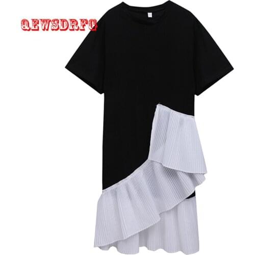 Летние платья миди QEWSDRFG China At AliExpress