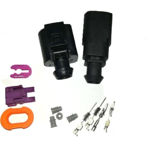 5 sets 2 Pin 1.5mm 1J0973802/1J0973702 Auto Temp sensor plug,deflation valve plug waterproof Electrical Wire connector