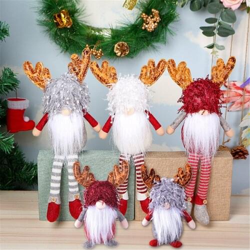 Christmas Luminous Dwarf Doll Luminous Forest Doll Ornament Doll Party Christmas Festival Home Decoration Accessories Navidad