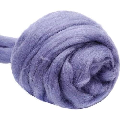 LMDZ 3.53oz Gray Wool Roving Yarn, Wool Felting Supplies,Pure Wool, Chunky Yarn, Spinning Wool Roving for Felting DIY
