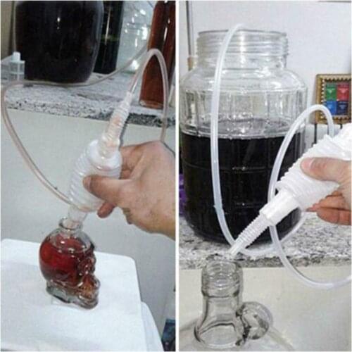 Brewing Siphon Household Plastic Manual Oil And Water Suction Hose Single Opp Installed Brewing Tool Straw