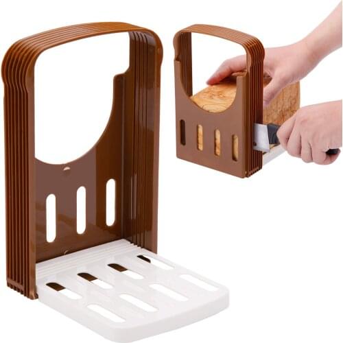 Toast Slicer Sliced Bread Bread Machine Bakeware Convenient And Practical Brown