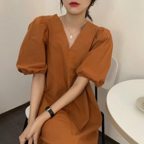 Snordic Solid Summer Dresses