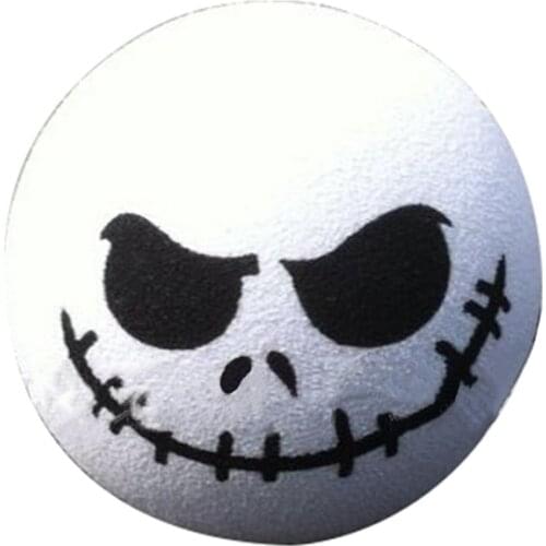 Scary Round Demon Skull Head Patch Thread Mouth Adorable Cartoon Doll Antenna Balls Aerial Toppers Decoration Car Roof Ornament