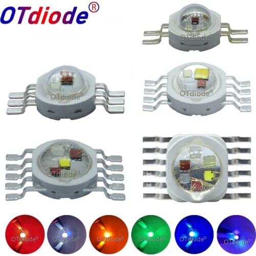 RGB RGBW RGBWY RGBWYV High Power LED Chip 3W 4W 15W 18W Colorful DIY molding LED Stage lights Source 4pin 6pin 8pin 10pin 12pin