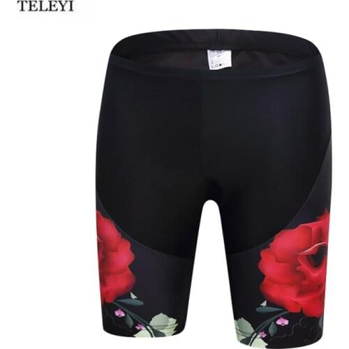 TELEYI Cycling Short Outdoor Sportswear Womens Bike Tights Shorts 3D Gel Padded Cycling Quick-Dry Breathable Bicycle Shorts