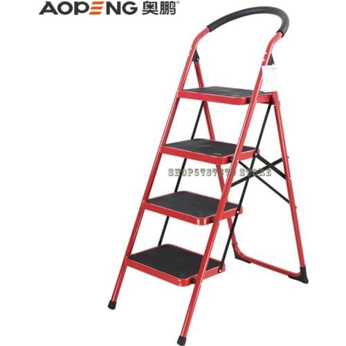 Indoor Escalator Family Folding Staircase Family Herringbone Ladder Thickened Bench Three Four Five Step Ladder Small Lad