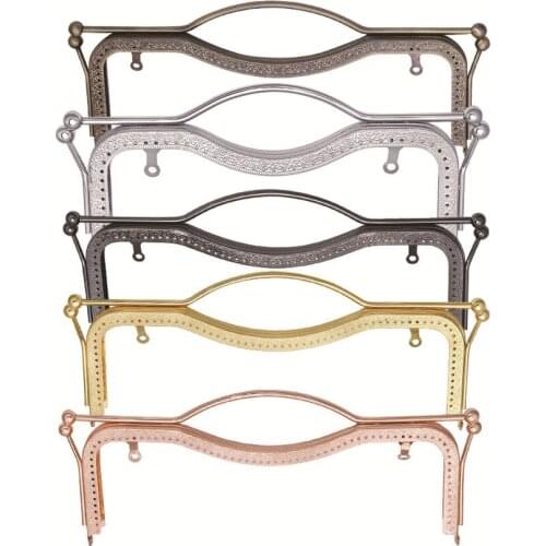 27CM Metal Purse Frame Handle DIY Kiss Lips Clasp Lock for Women Clutch Handmade Handbag Hardware Antique Bronze Bag Accessories