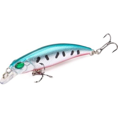 1Pcs 70mm 4.3g Artifical Minnow Hard Bait Fishing Lures Swimbait Sinking Wobbler Bass Tackle
