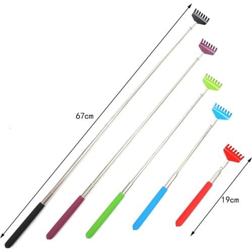 12style Stainless Steel Claw Back Scraper Telescopic Retractable Back Scratcher Extendible Body Massage Hackle Itch Stick Health